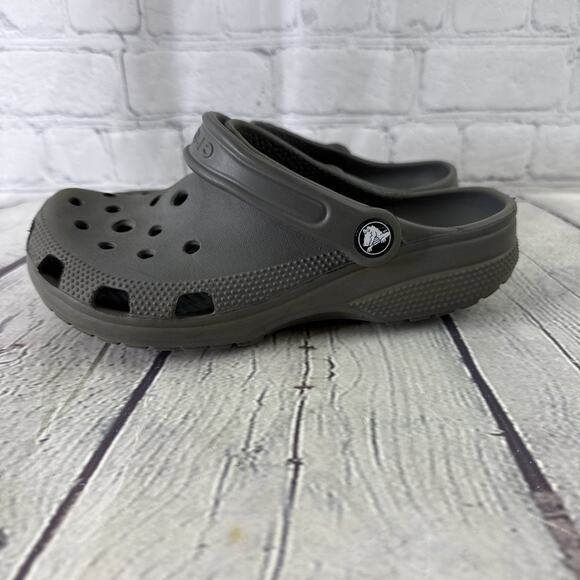 Original Crocs 10001 Unisex Men 4 Women 6 Rubber Slip On Shoes Boat Grey Gray - Picture 3 of 10